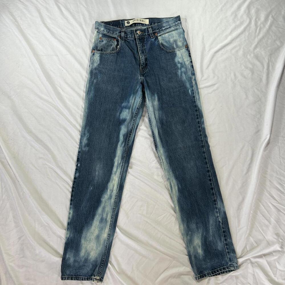 Rare Arizona Jeans Co. acid-wash jeans (Size 30).